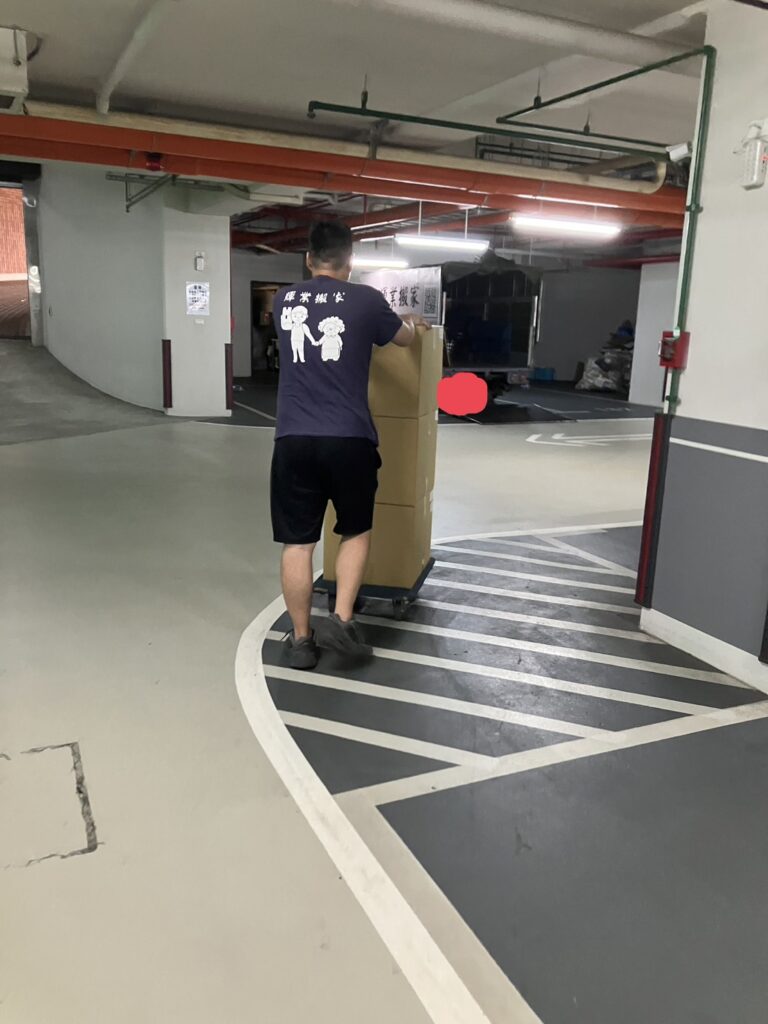 停車位置到電梯的實際搬運路線